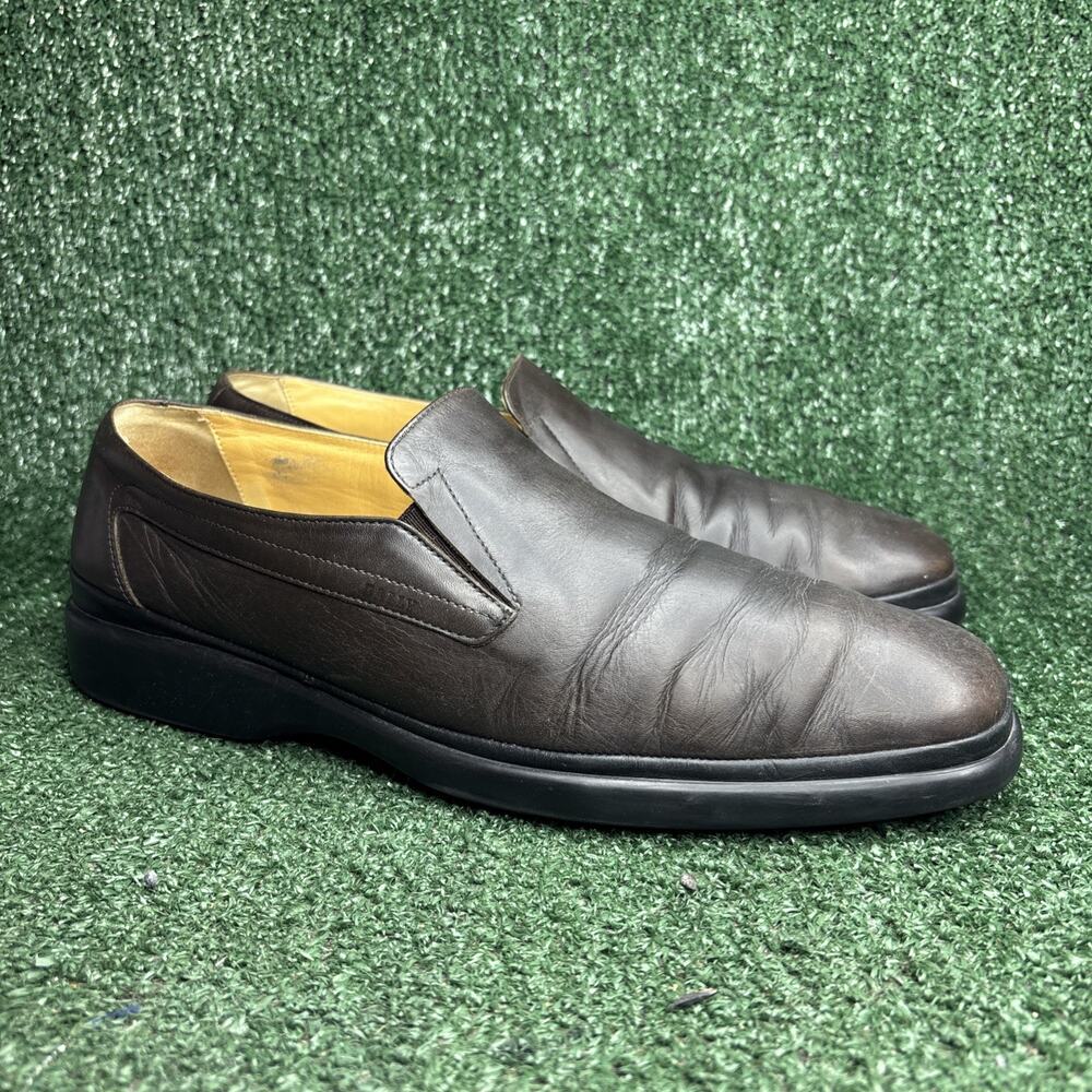 Bally 'Rogado' Men's Brown Leather Loafers Mens US 13 D Designer